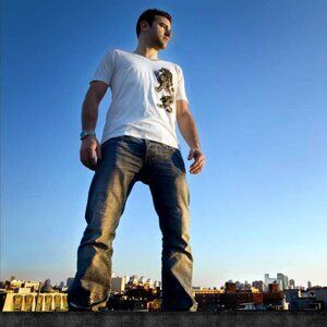 Royal Lion - V-neck WhiteT-Shirt - by Devils May Care - Unisex